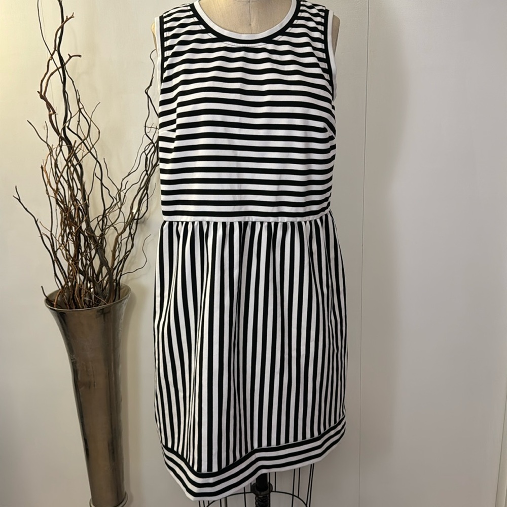 INC International Concepts sleeveless striped midi dress
